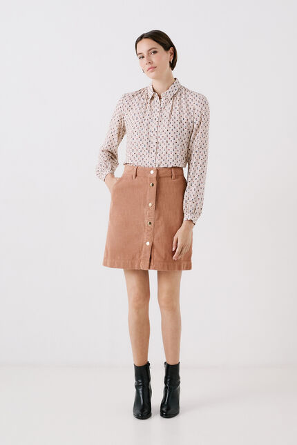 Jupe jacotte camel femme