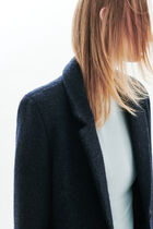 girelli coat 100 wool navy blue woman Girelli coat 100% wool navy blue woman