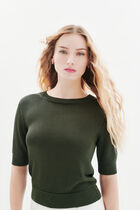 Mwilton sweater khaki green woman
