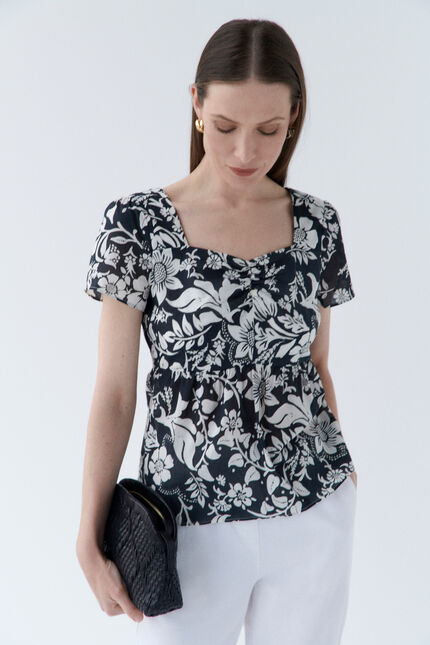 Blouse city zwart vrouw