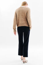 Mdonatella cardigan light brown woman