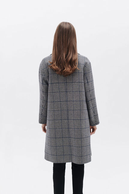Manteau galopino bleu electrique femme
