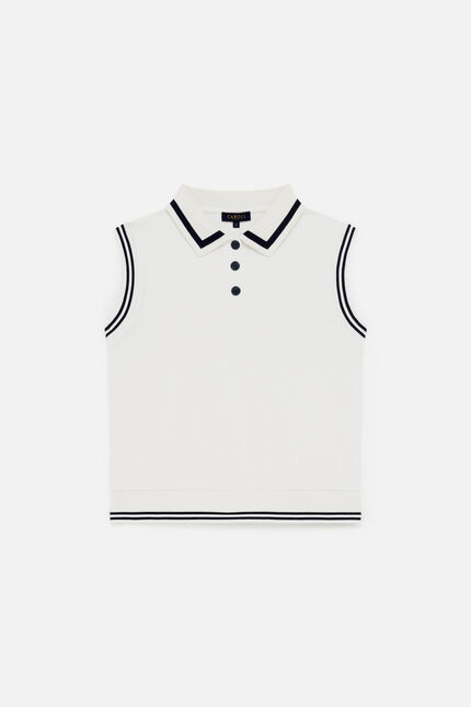 T-shirt tennis ivoire femme