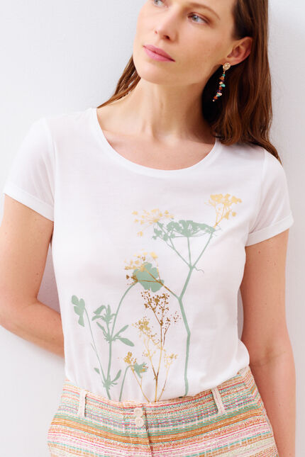 t-shirt maxine ivoire femme