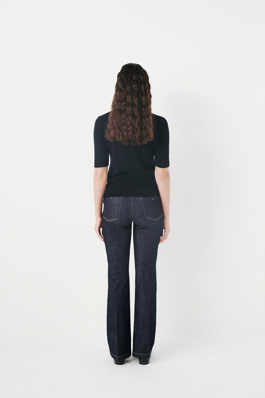 mnadege 100% wool sweater black woman