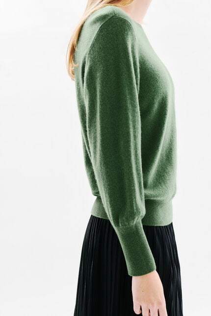 Pull mchelsea 100 % cachemire vert femme