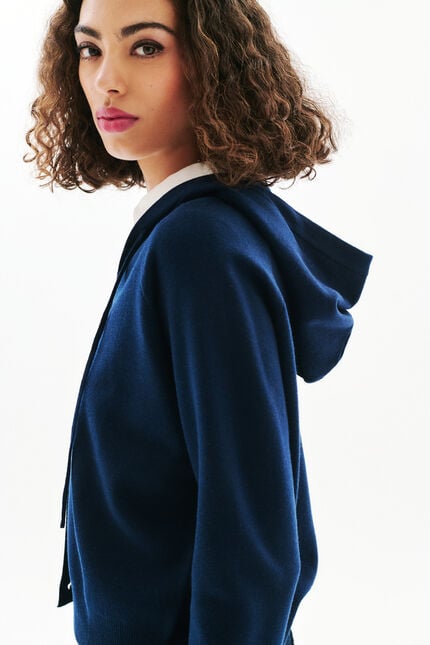 Gilet Monsina bleu marine femme