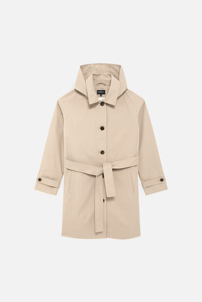 trench gabardine sabbia donna