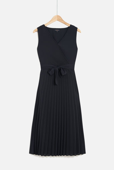 robe mini bleu marine femme