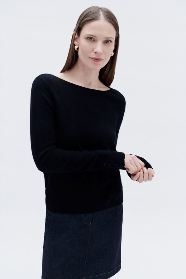 maglione mzoan 100 cashmere nero donna Maglione mzoan 100% cashmere nero donna