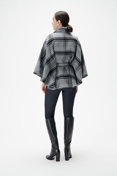 Poncho hacaro noir femme
