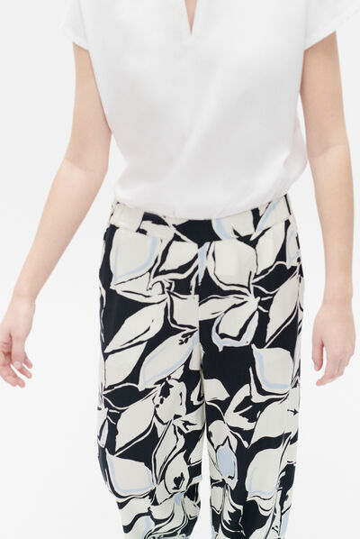 Pantalón pimeo negro mujer