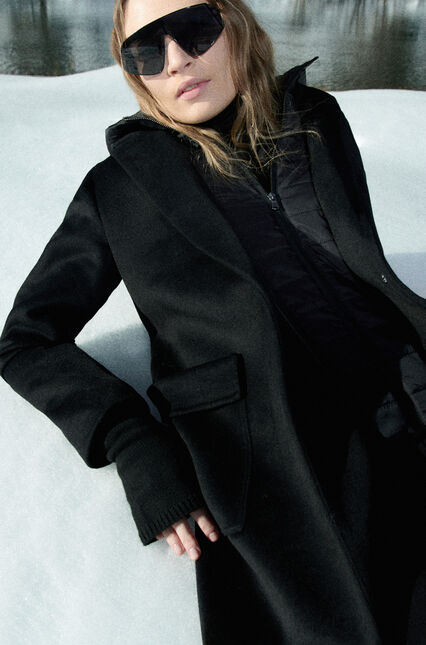 manteau jules noir femme