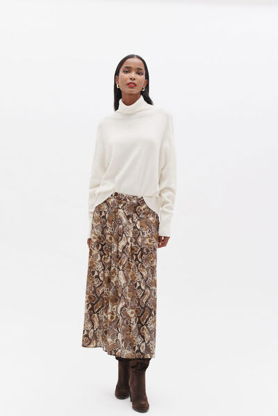 Pull muray ivoire femme