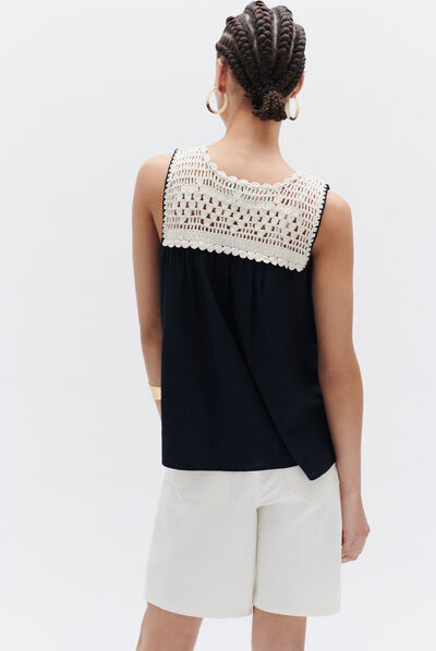 top nina noir femme