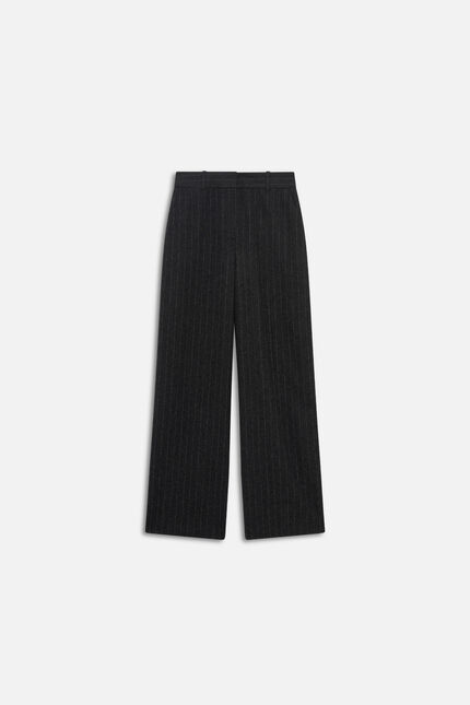 Pantalon pambre gris fonce femme