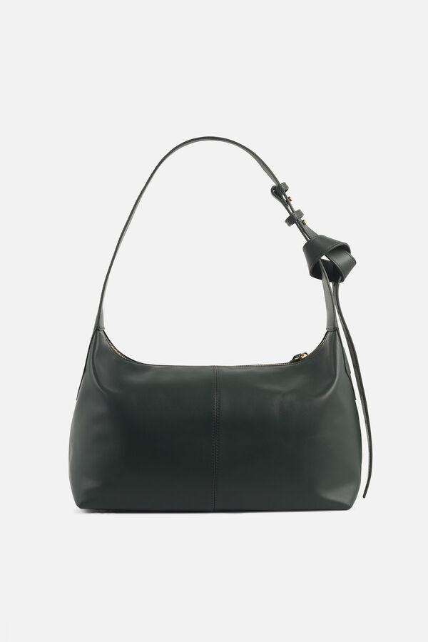 Sac soane en cuir naturel vert kaki femme