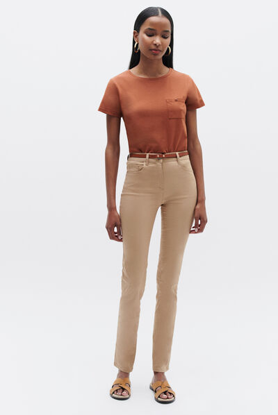 pantalon craig beige femme