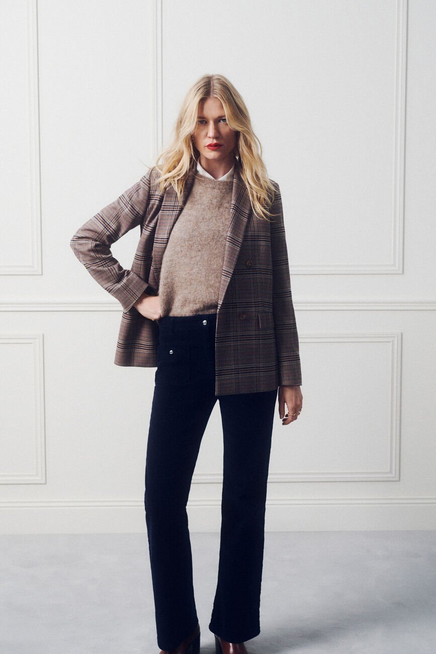 Veneziana jacket camel woman