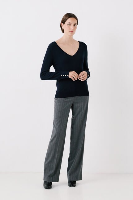memphis sweater navy blue woman