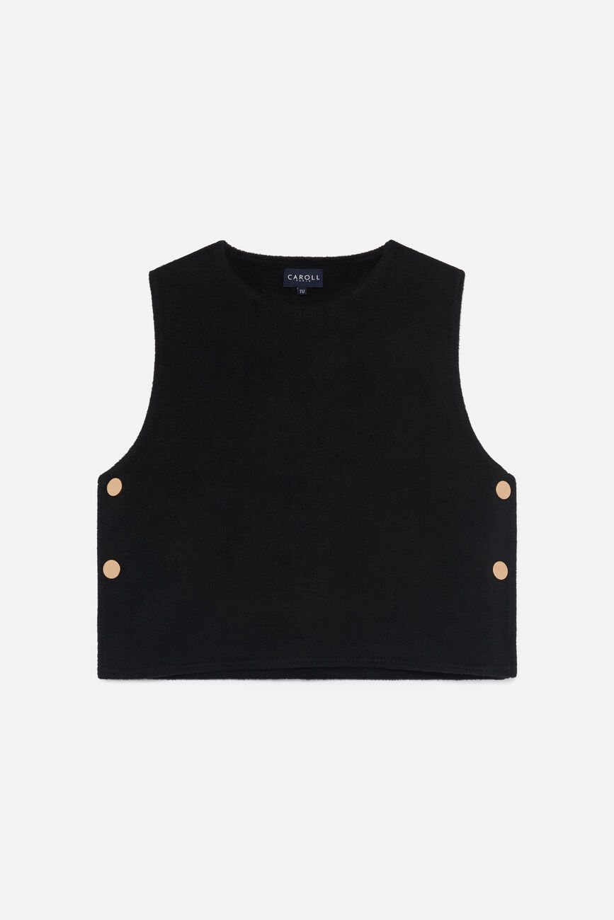 Poncho Heline noir femme