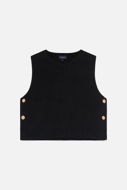 Poncho Heline noir femme
