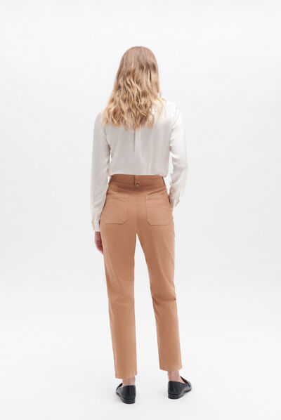 Broek Stuart camel vrouw