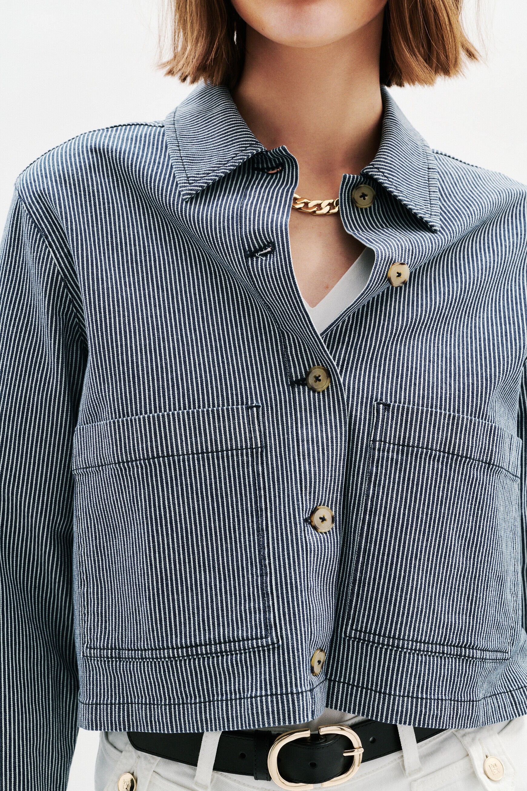 Veste Vignette bleu marine femme