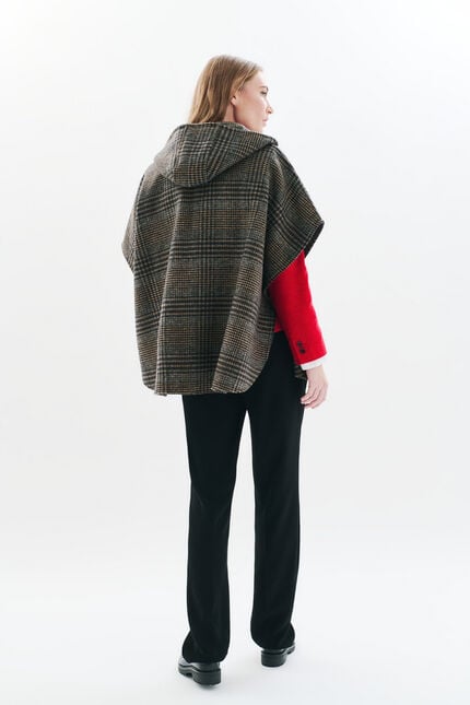 harca2 poncho taupe woman Harca2 poncho taupe woman