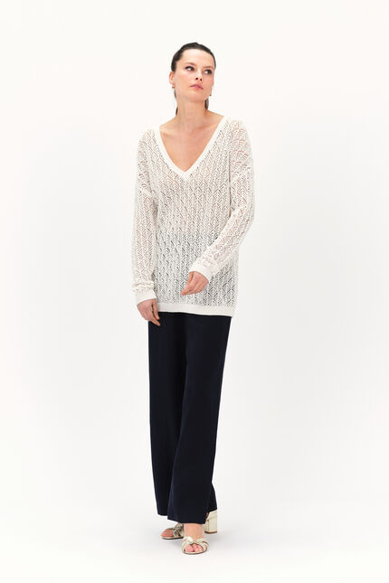 Pull menzo ecru femme