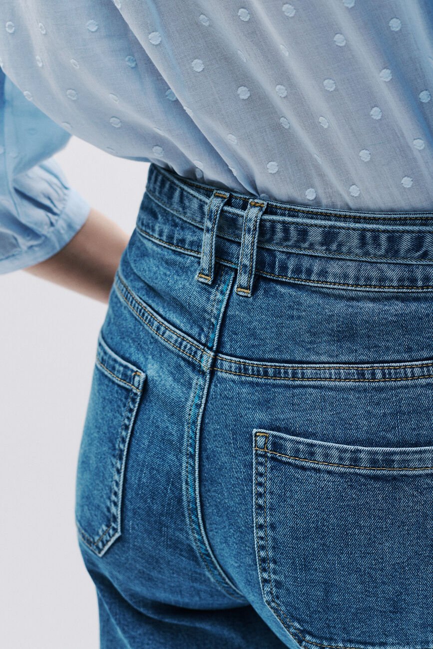 Pantaloni Positani denim baby blu donna