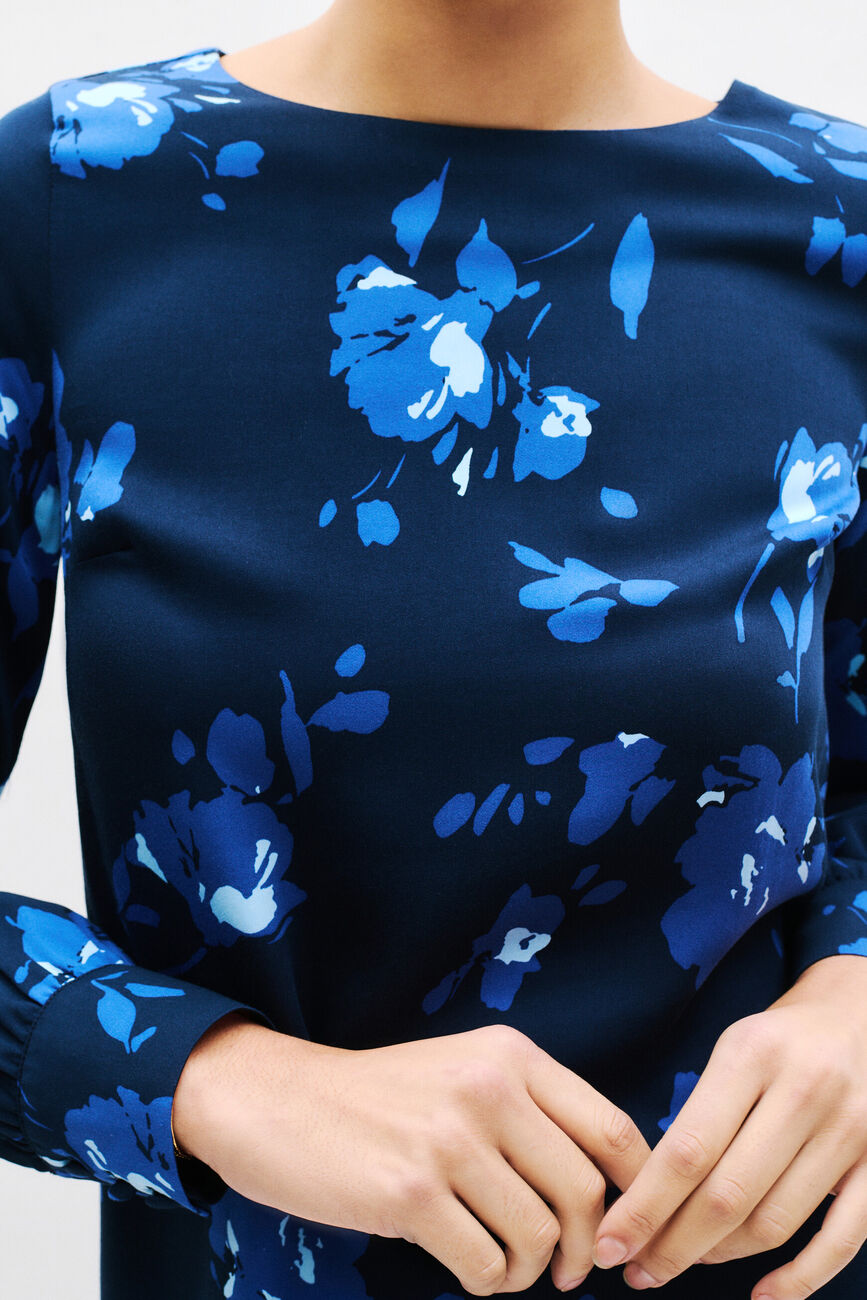Blouse Lena bleu marine femme