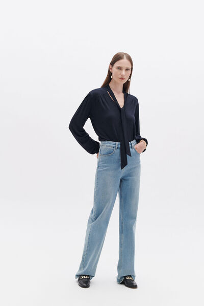 T-shirt taj bleu marine femme