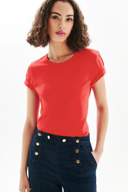 Camiseta thugo rojo mujer