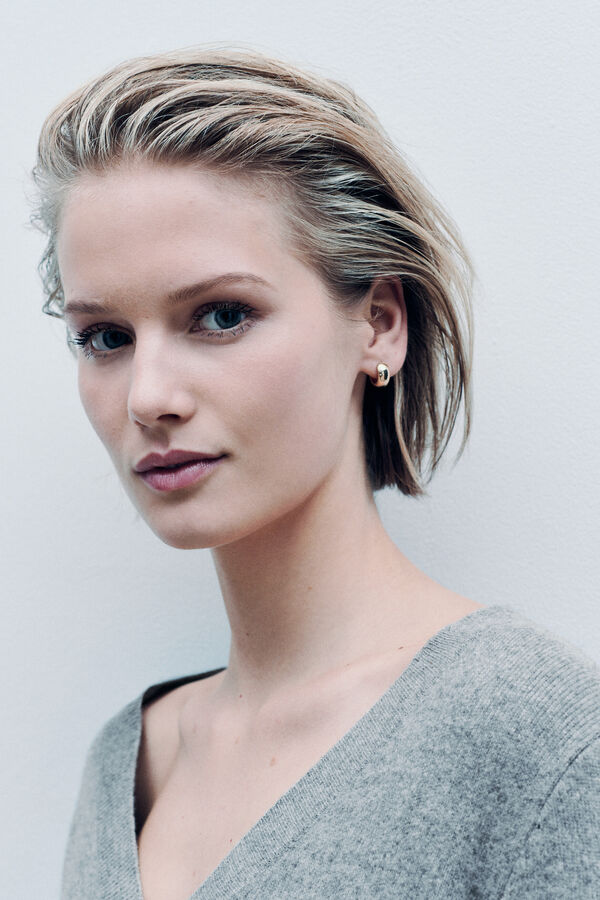 Trui Mleopold made in Italy grijs vrouw