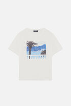 Tim-Palme t-shirt ecru woman