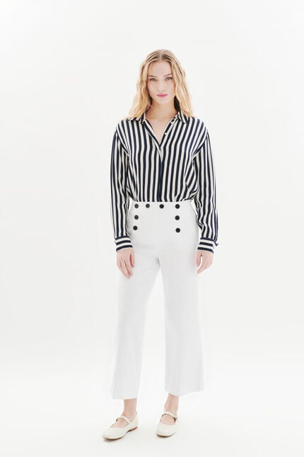 Pantalon Paolino blanc femme