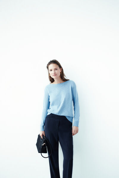 Pantaloni daniel stile jogging blu navy donna