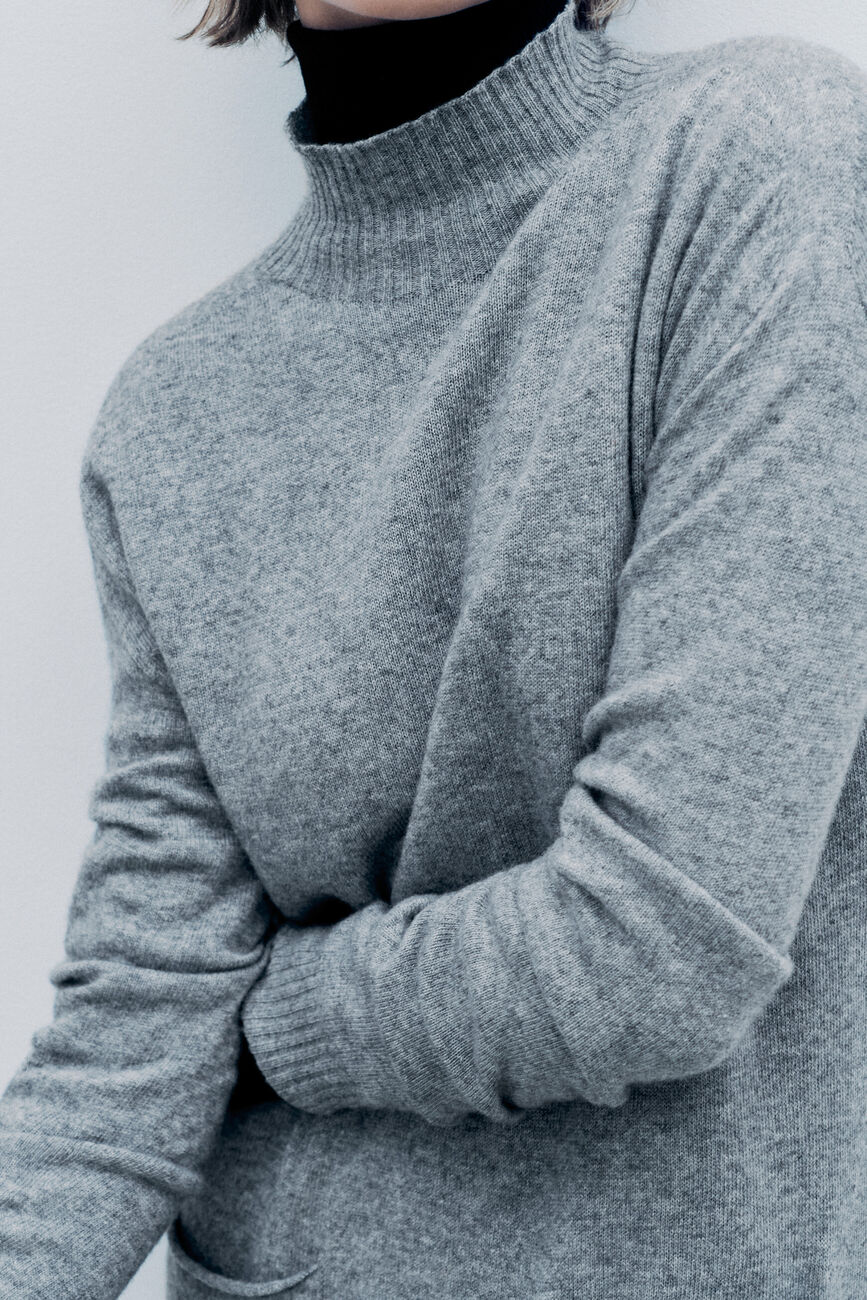 Rnora dress made in Italy grey woman