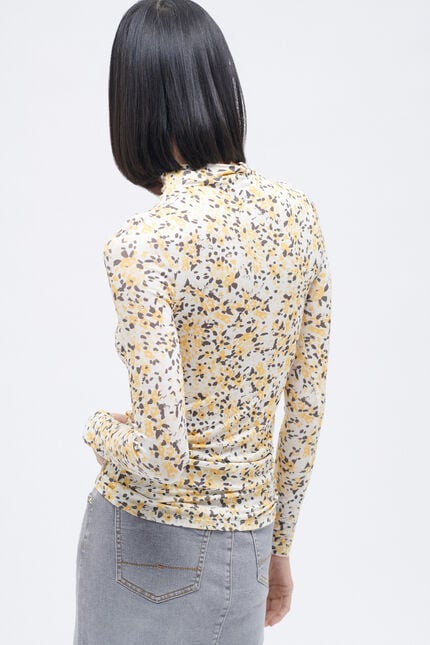 T-shirt tlilon jaune clair femme