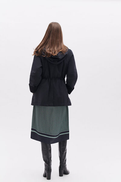 Parka gunter bleu marine femme