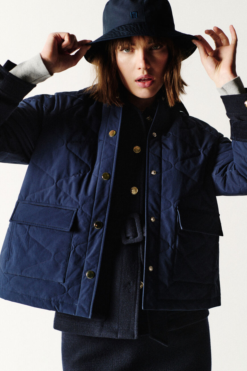Parka Gombo blu navy donna