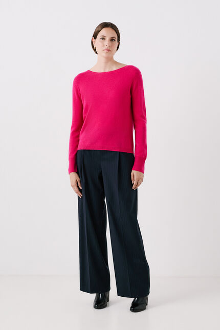 Pull mzoan 100% cachemire rose femme