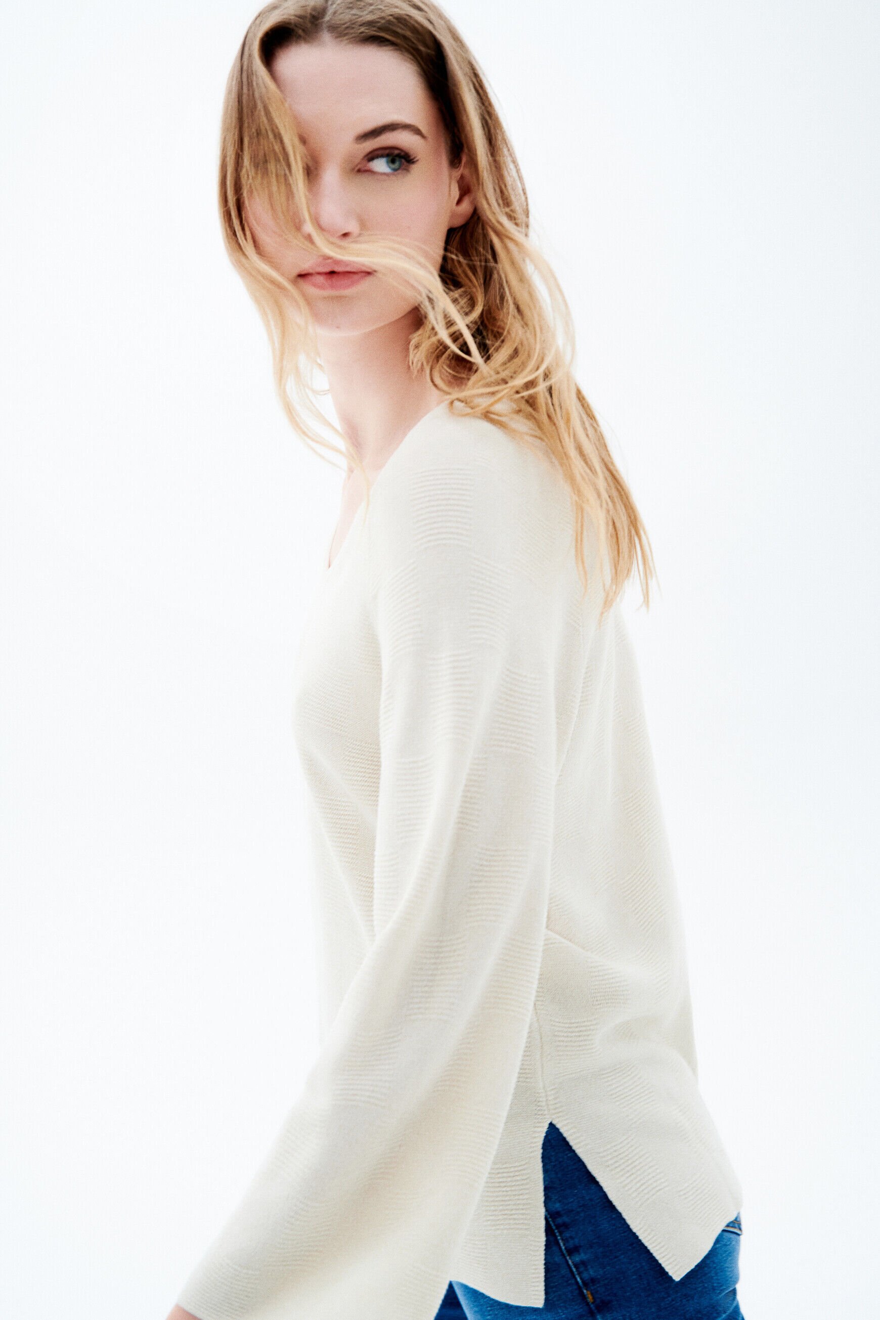 Pull col on sale roule femme caroll