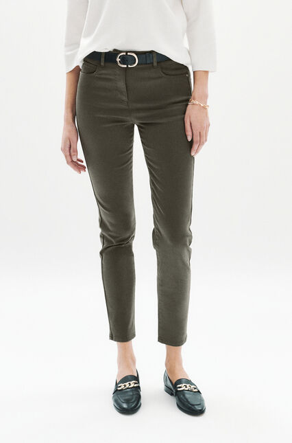 pantalon tony vert kaki femme