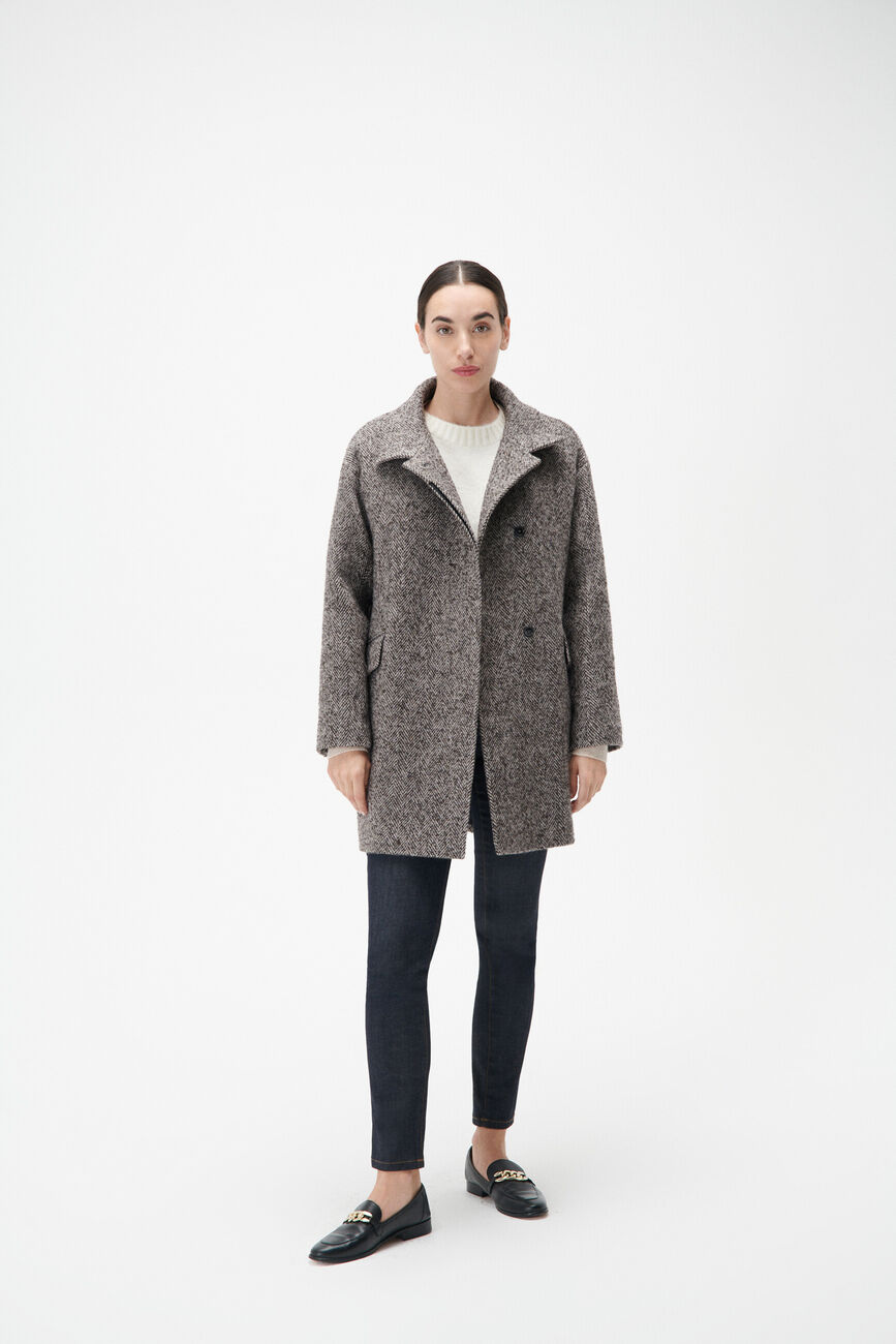 Gathieu coat taupe woman
