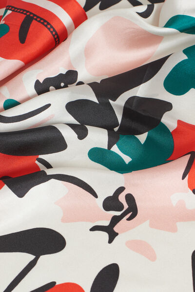 foulard olga ecru femme