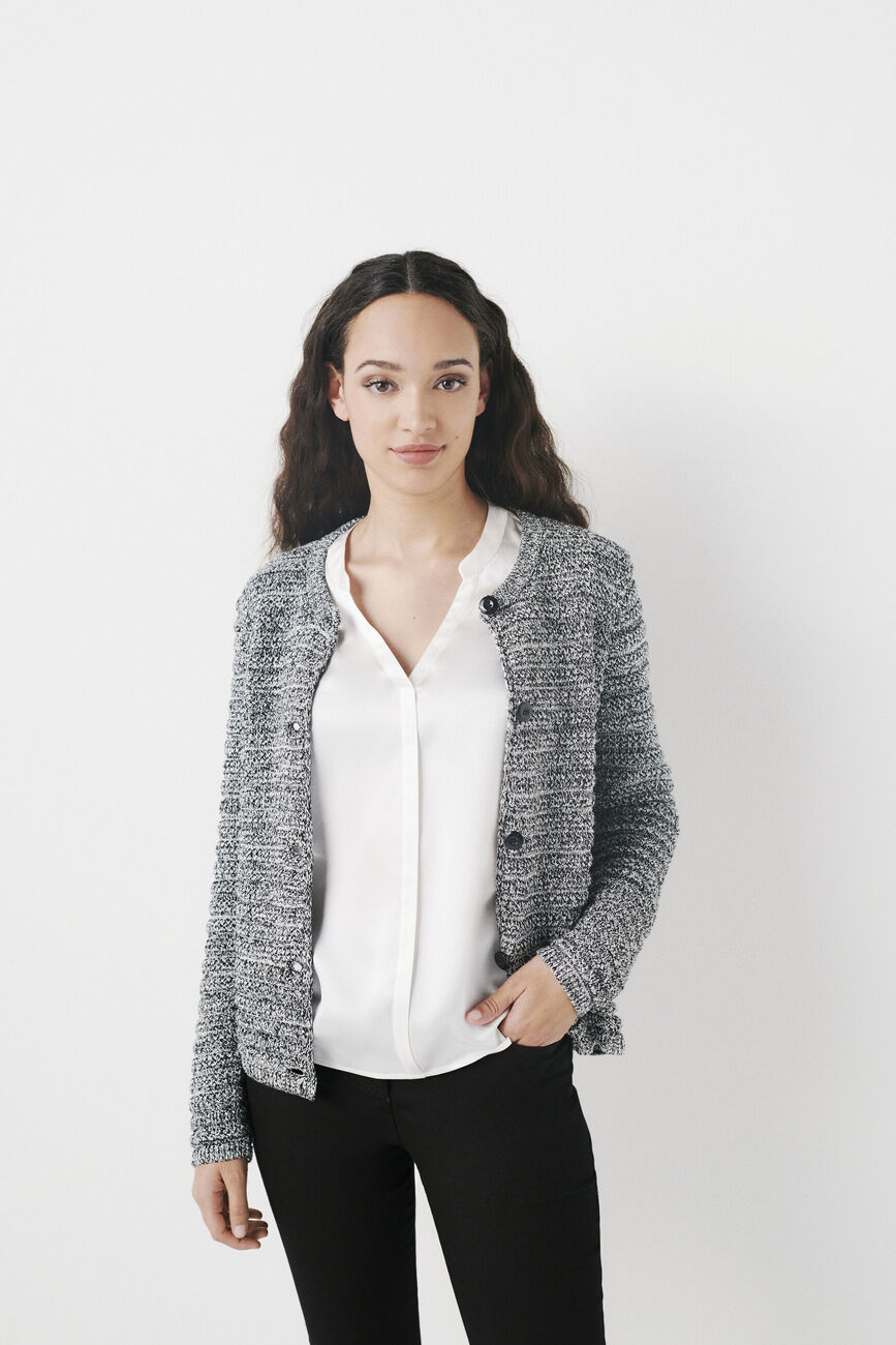 Gilet cecile noir femme