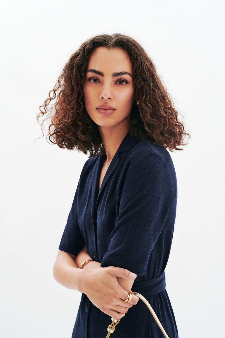 Robe Rtifanny2 bleu marine femme