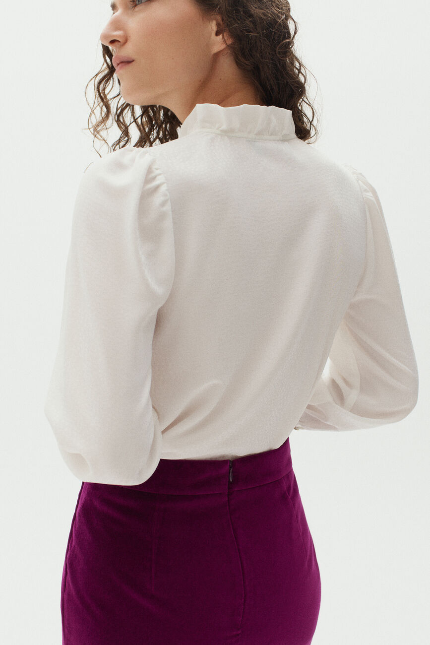 Bluse Nao elfenbein damen